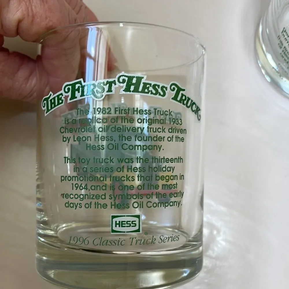 HESS‎ 1996 CLASSIC TRUCK SERIES GLASSES. SET OF TWO